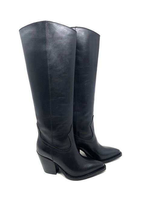 Hoher texanischer Damenstiefel IL LACCIO | GS179631VITELLONERO